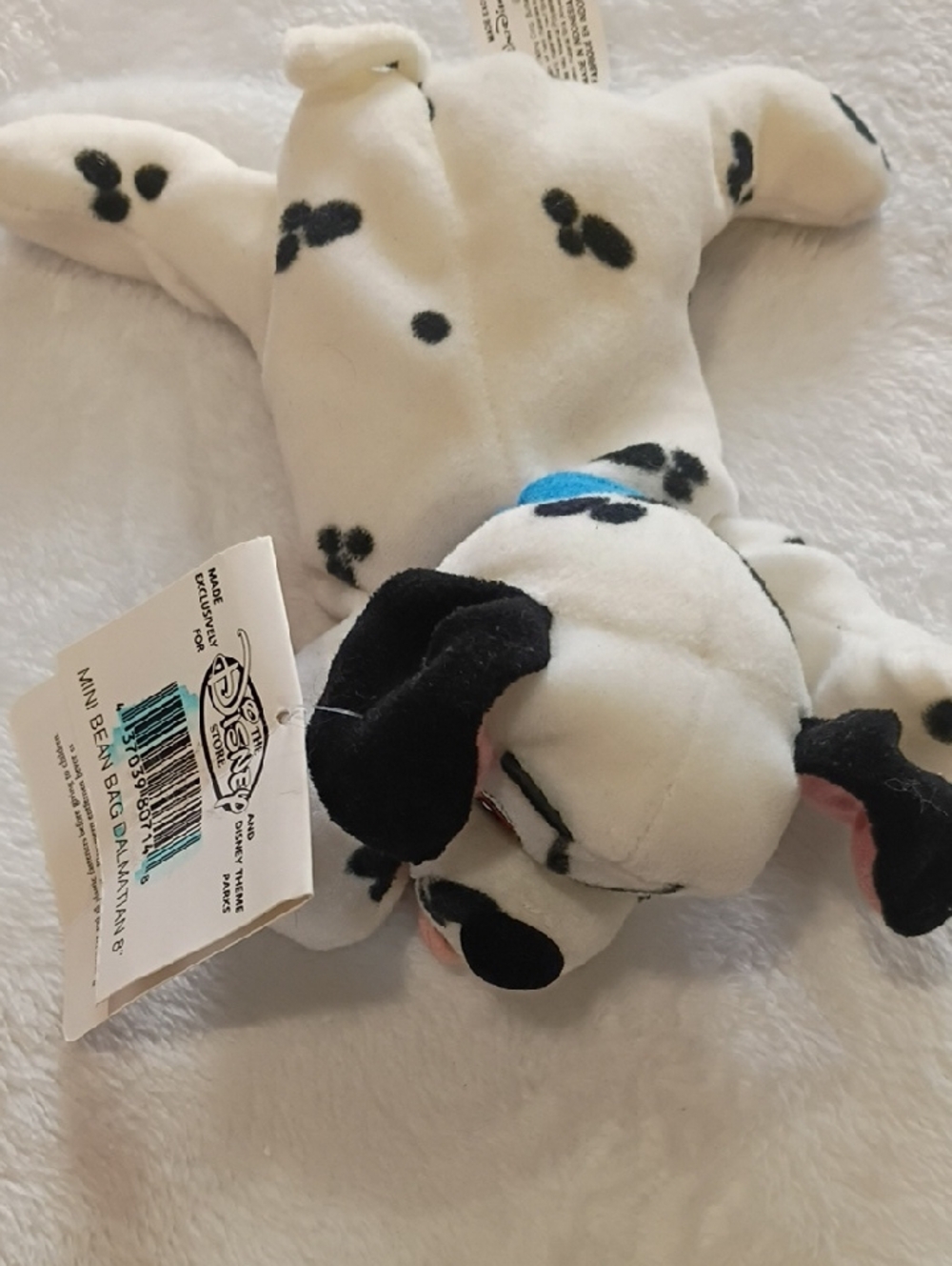 Disney Black & White Dalmatian Plush Toy with Blue Collar